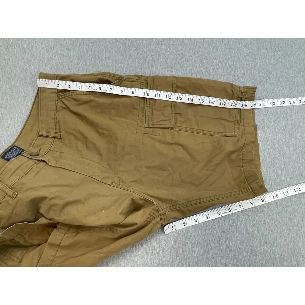 Levis Shorts Mens 33 Brown 100% Cotton Two Horse Ripstop Cargo 9.5